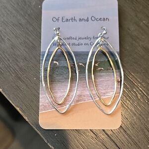 NWB Sterling Silver Handcrafted Earrings